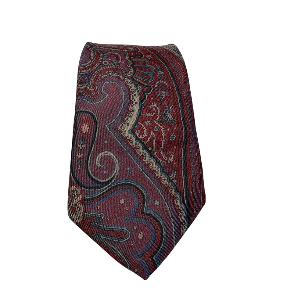 Liberty of London Red Blue Paisley Necktie for Men